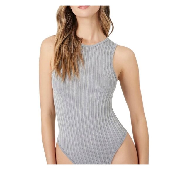 Forever 21 Sleeveless Ribbed Racerback Bodysuit in Green Size Small - Picture 7 of 9